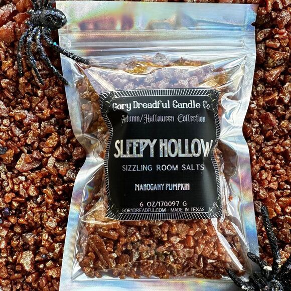 Gory Dreadful Candle Co Other - Sleepy  Hollow Sizzling Room Salt Crystal Potpourri: Mahogany Pumpkin Scent